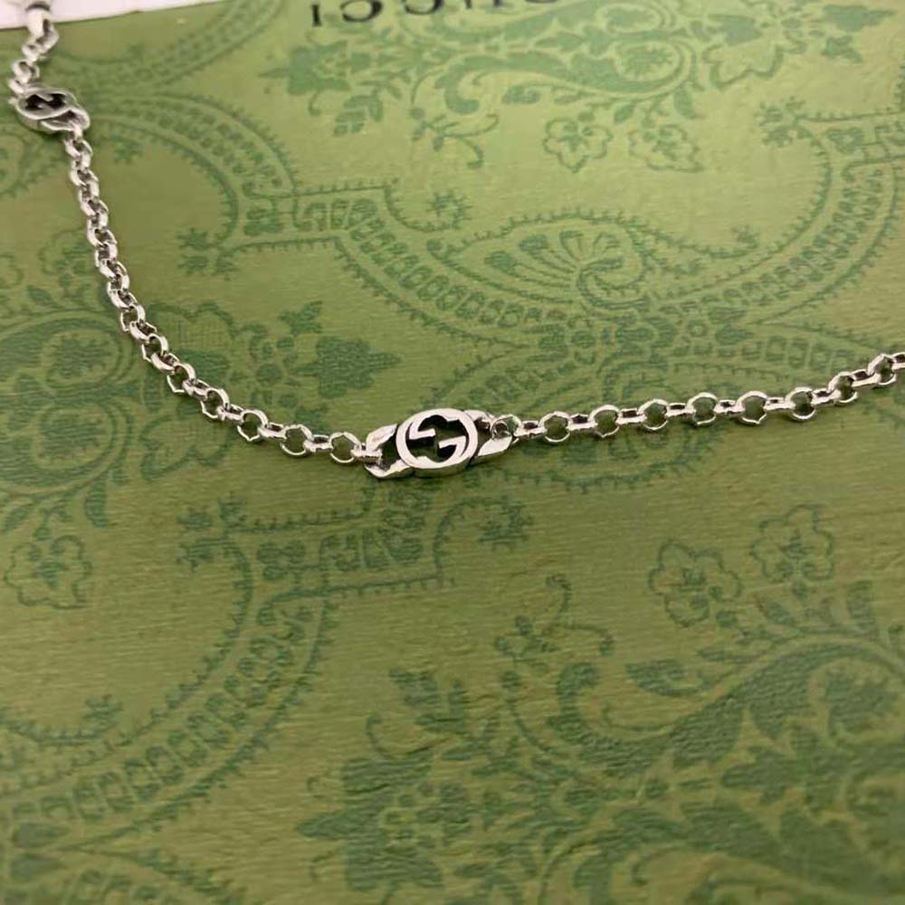 G*u*i women butterfly pendant necklace