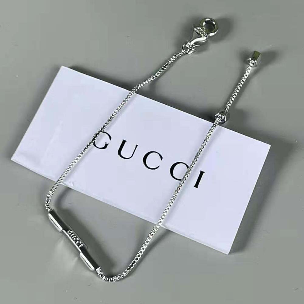 g*u*i women link to love bracelet with Di*m*nds in white gold