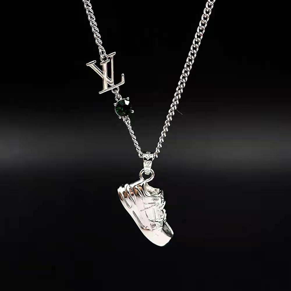 Louis Vuitton Unisex LV Trainer Strass Necklace-Green