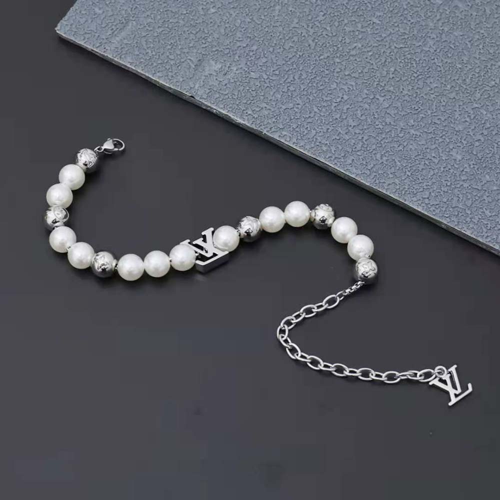 Louis Vuitton Unisex Monogram Pearls Bracelet