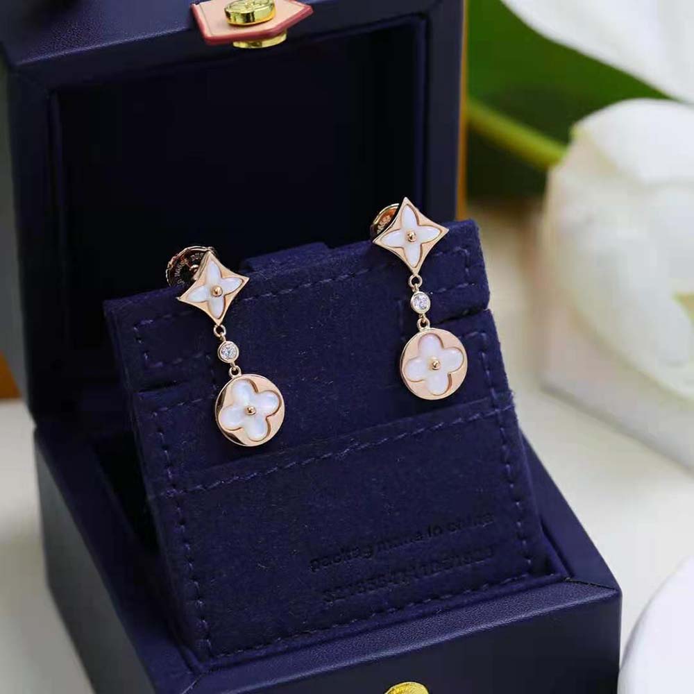 Louis Vuitton Women Color Blossom Long Earrings