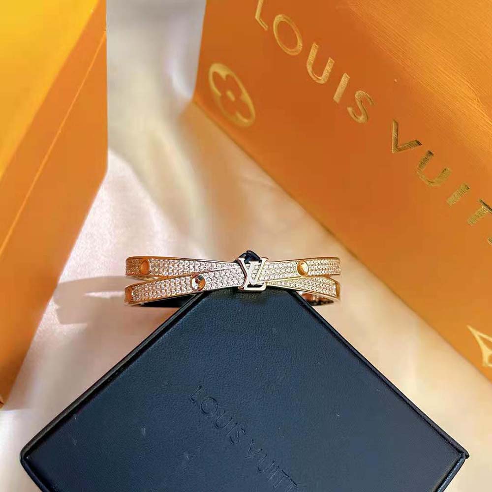 Louis Vuitton Women Empreinte Bangle White Gold