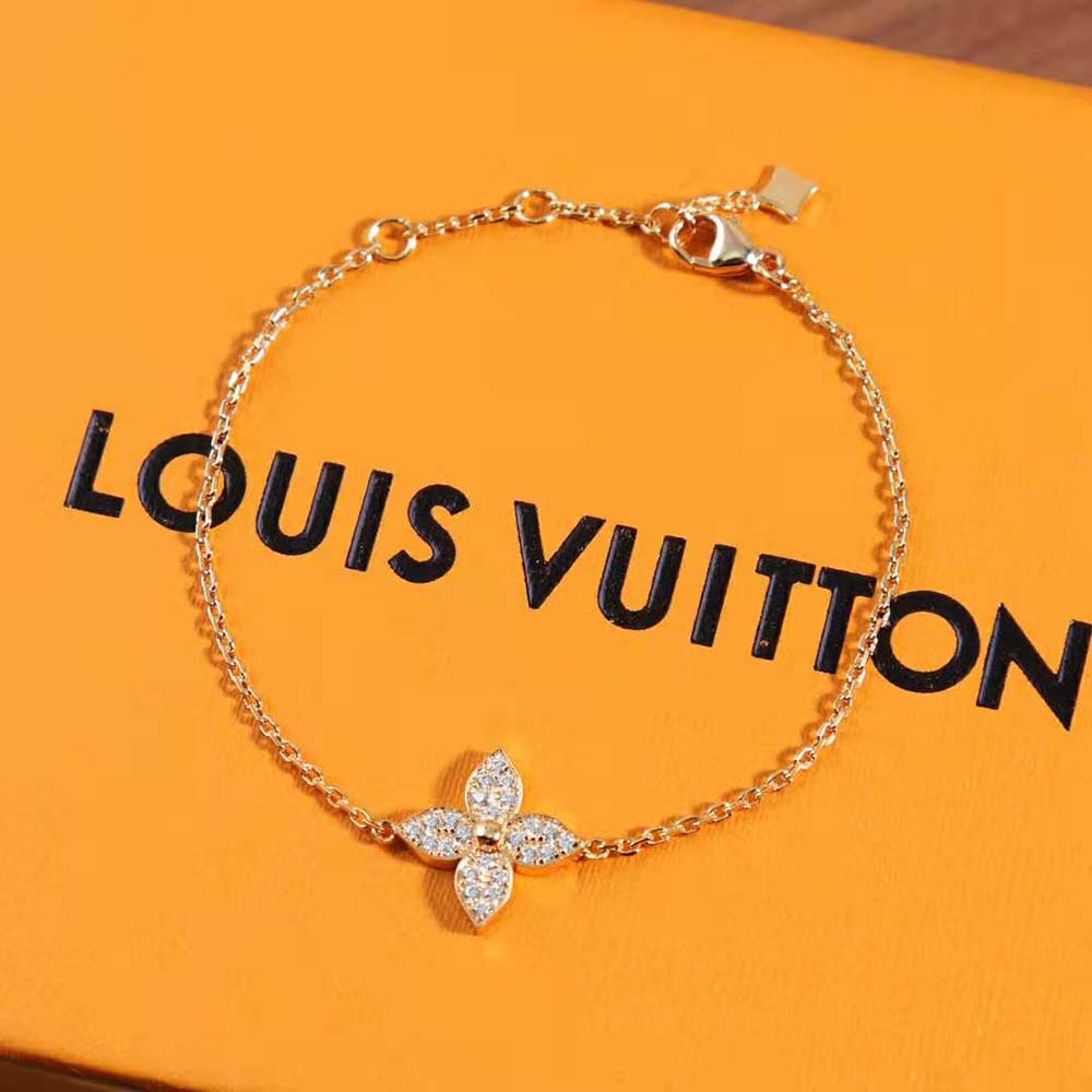 louis vuitton women idylle blossom bracelet pink gold and Di*m*nds
