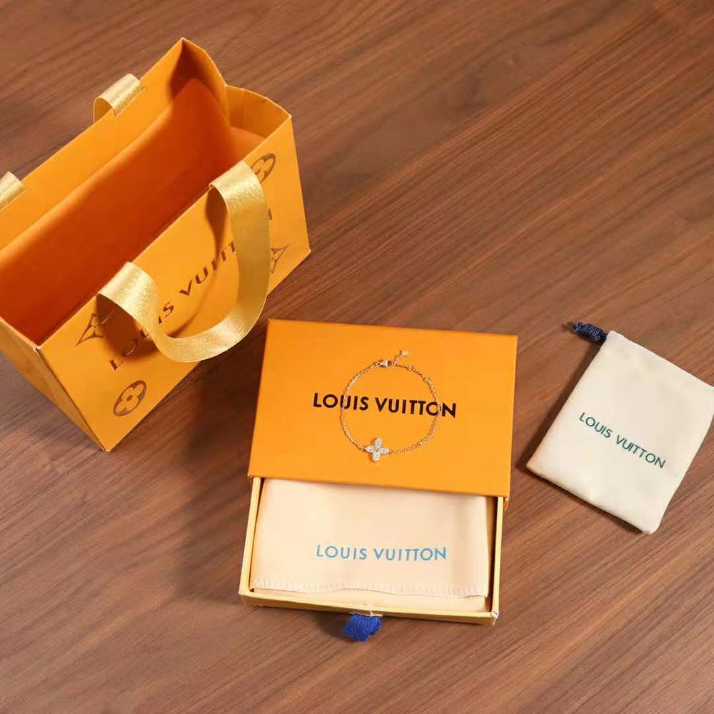 louis vuitton women idylle blossom bracelet pink gold and Di*m*nds