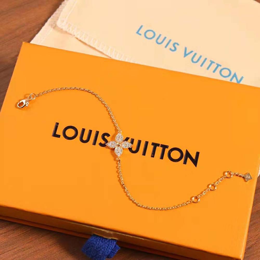 louis vuitton women idylle blossom bracelet pink gold and Di*m*nds