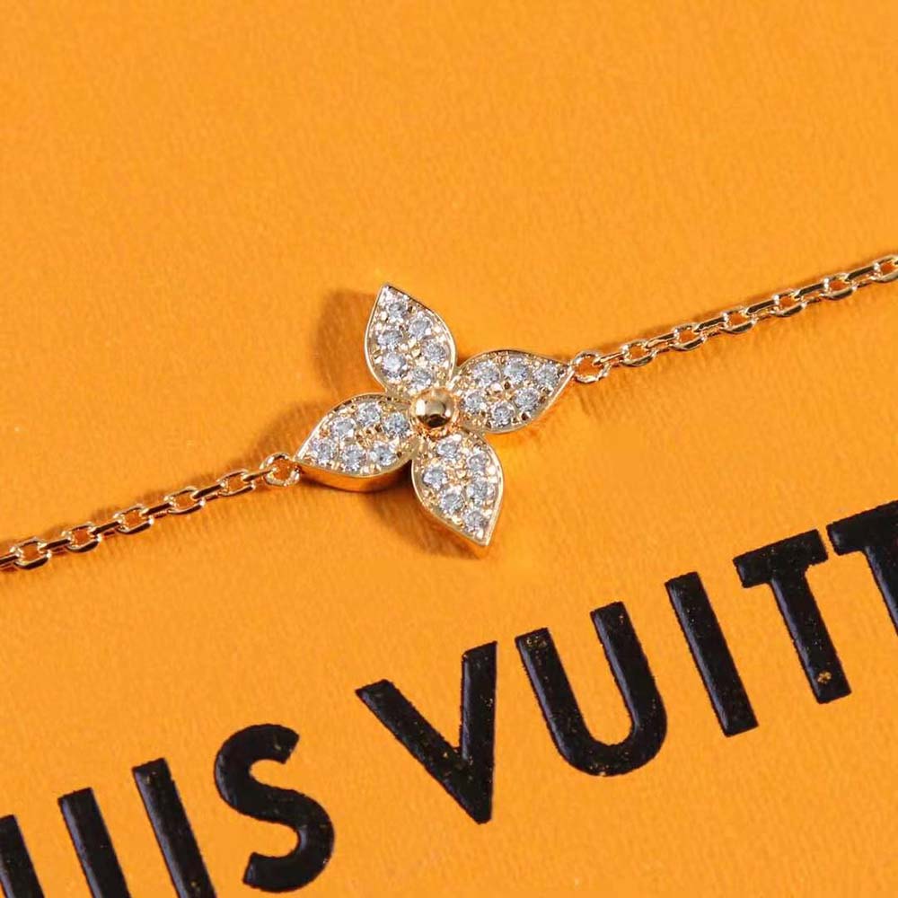 louis vuitton women idylle blossom bracelet pink gold and Di*m*nds