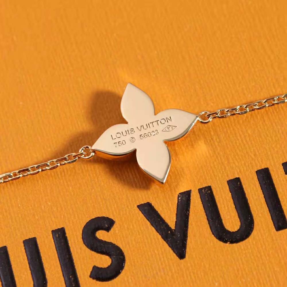 louis vuitton women idylle blossom bracelet pink gold and Di*m*nds