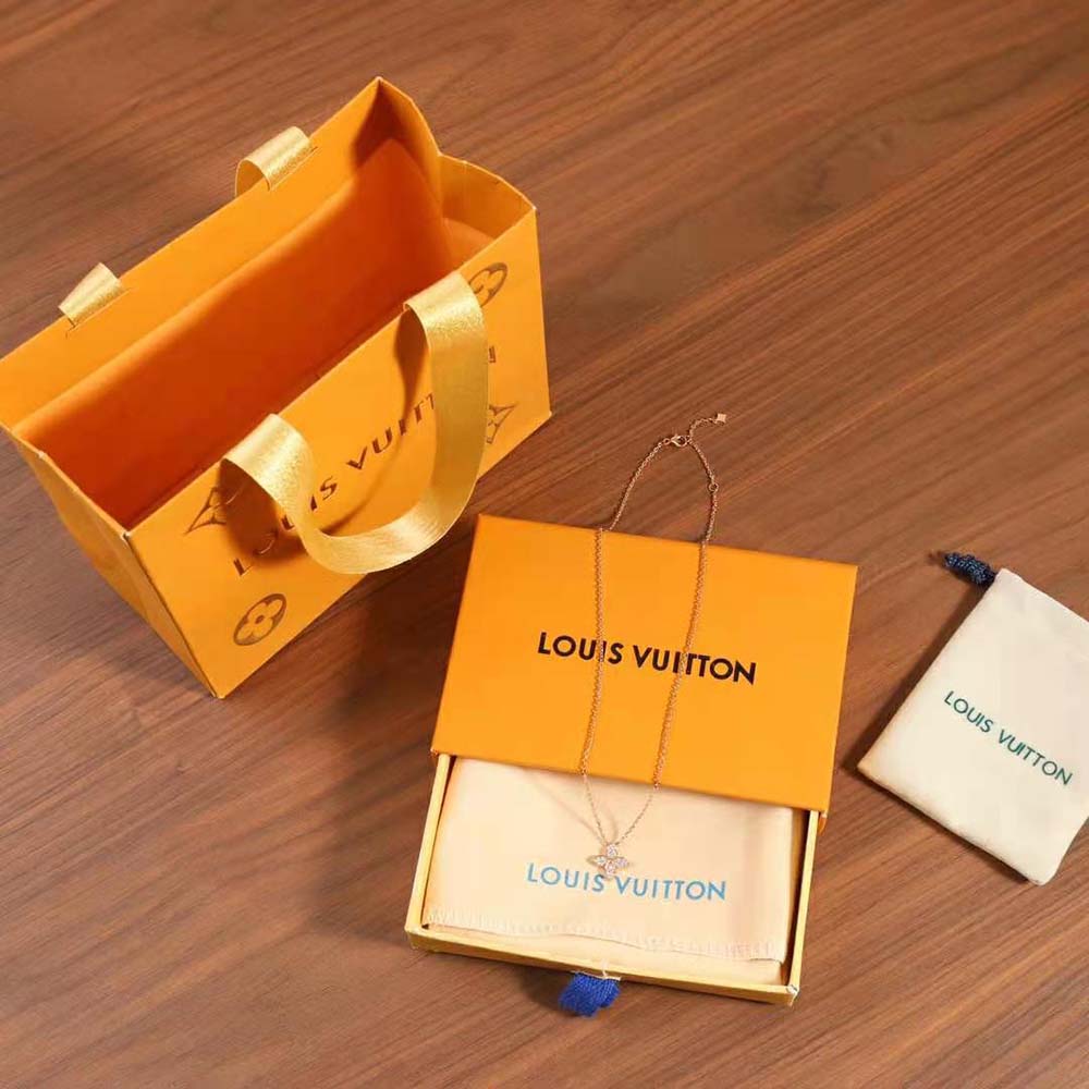 louis vuitton women idylle blossom pendant pink gold and Di*m*nds