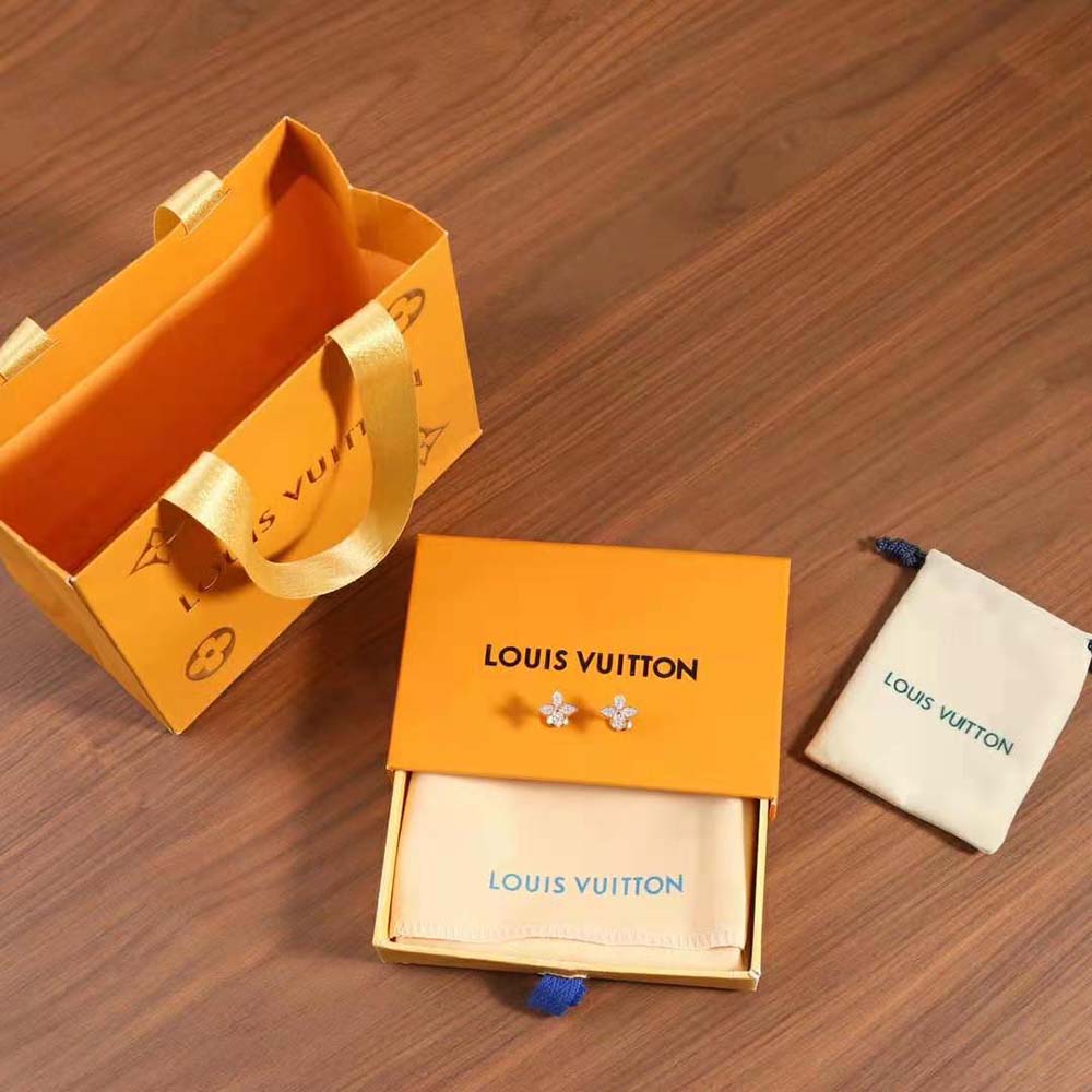 louis vuitton women idylle blossom stud pink gold and Di*m*nds