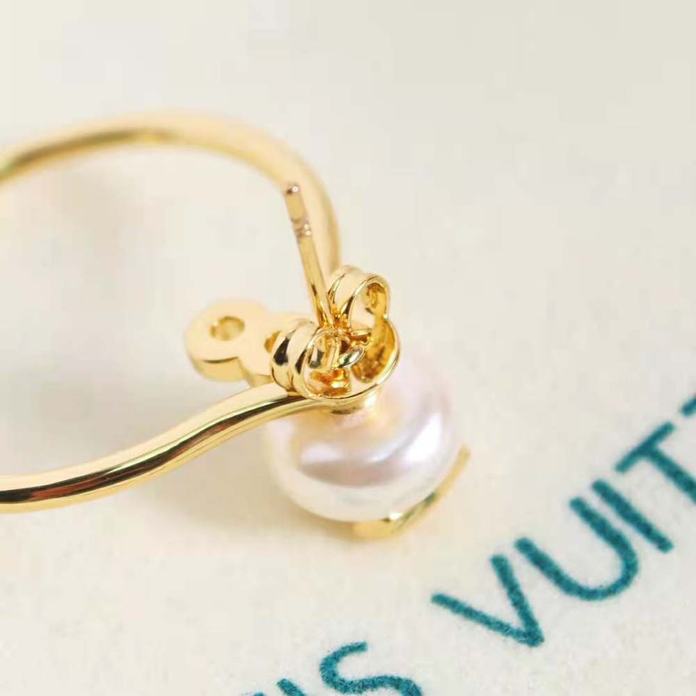 Louis Vuitton Women LV Eclipse Pearls Earrings