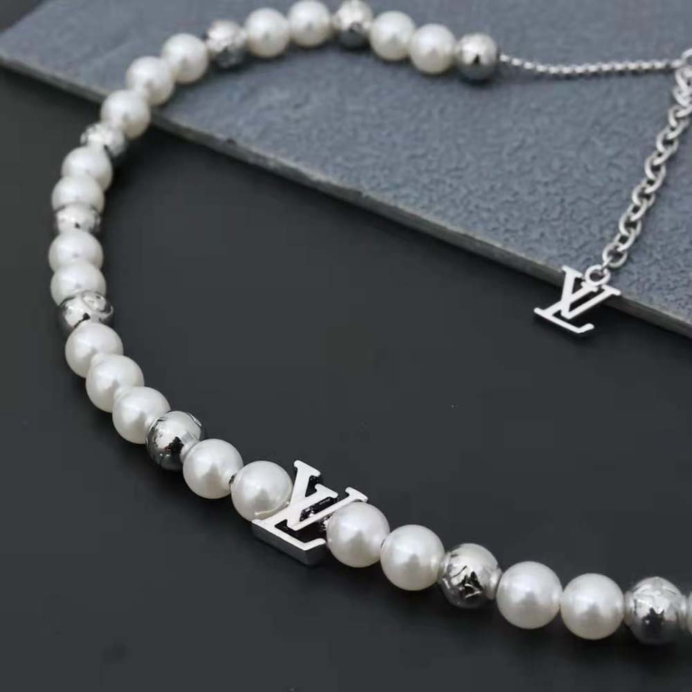 Louis Vuitton Unisex Monogram Pearls Necklace