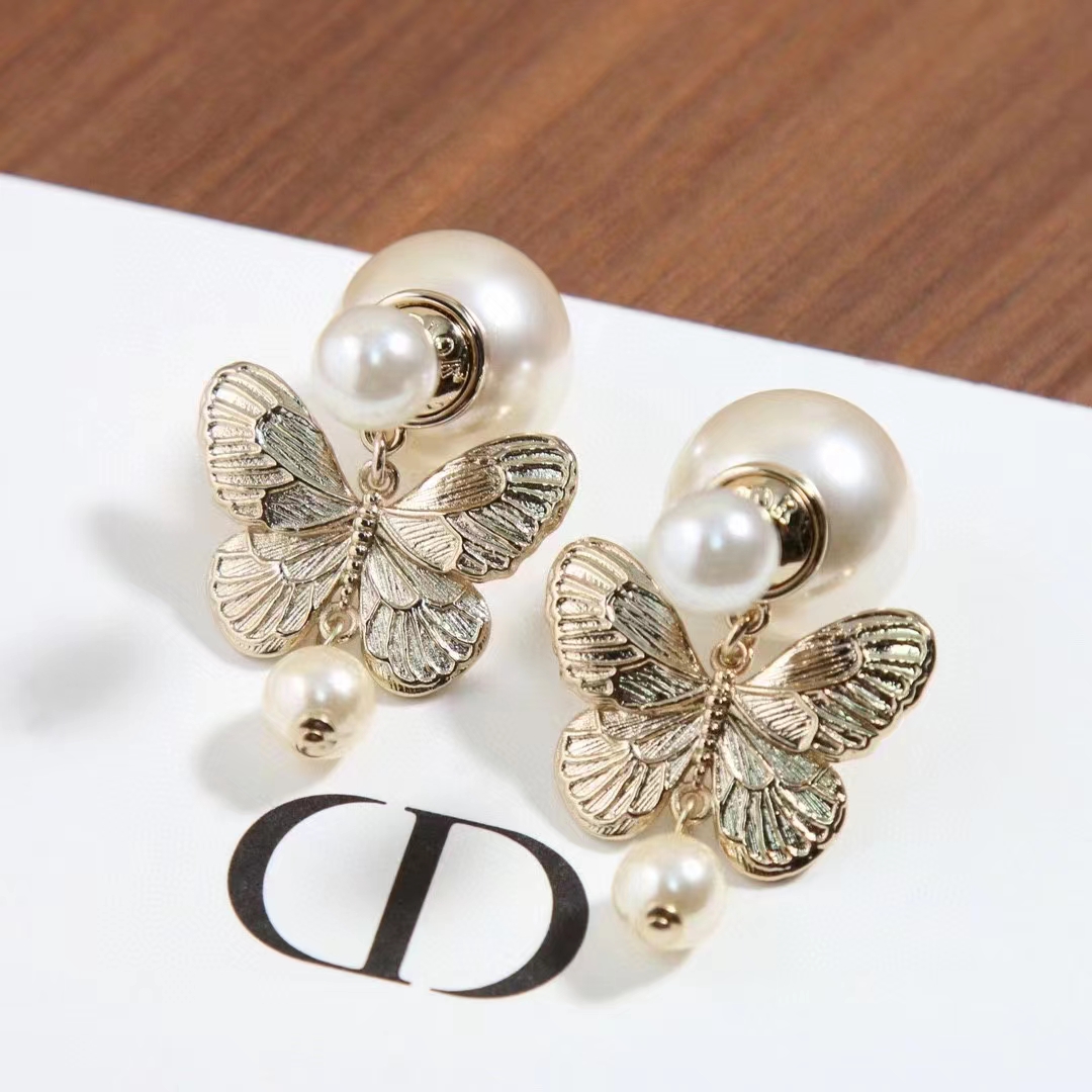 Dior Women Tribales Gift Box White Calfskin Butterfly Around The World