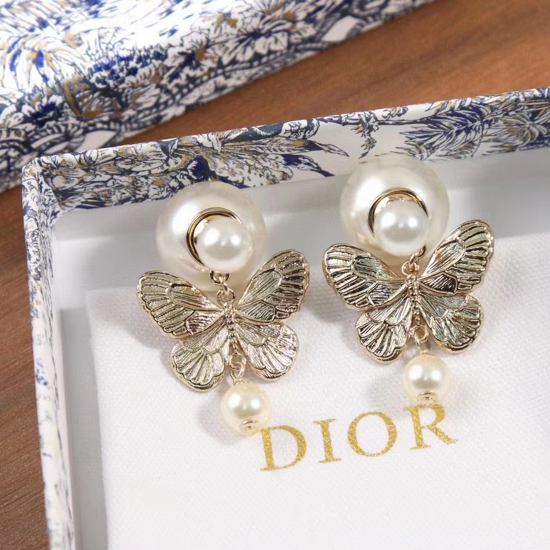 Dior Women Tribales Gift Box White Calfskin Butterfly Around The World