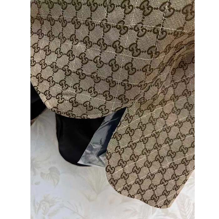 G*u*i men gg canvas shirt point collar dropped shoulder long sleeves