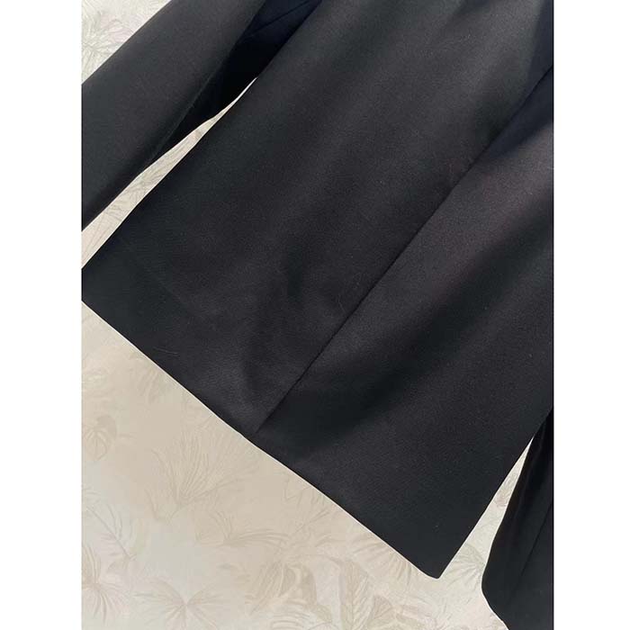 Louis Vuitton Men LV Embellished Wool Blouson Regular Fit Black 1AF997