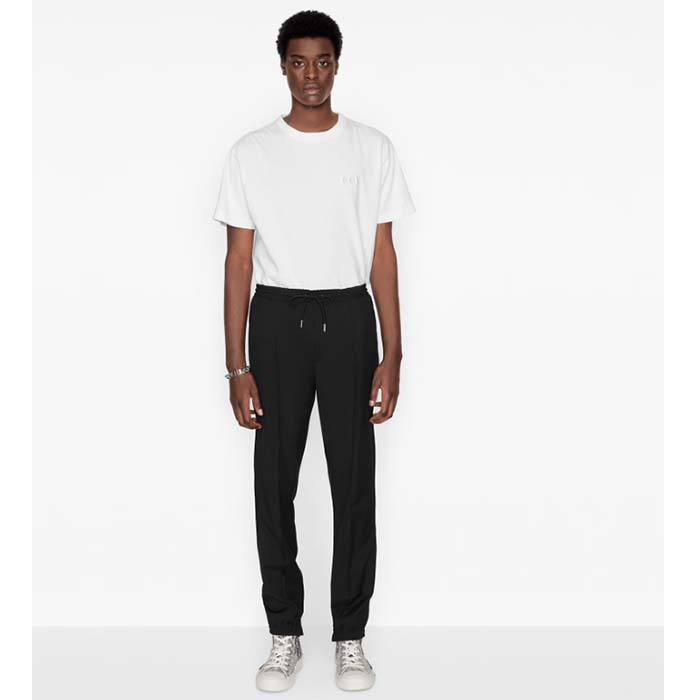 Dior Men CD Icon Relaxed-Fit T-Shirt White Cotton Jersey