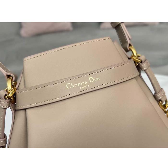 Dior Women Medium C’est Dior Bag Warm Taupe CD-Embossed Calfskin