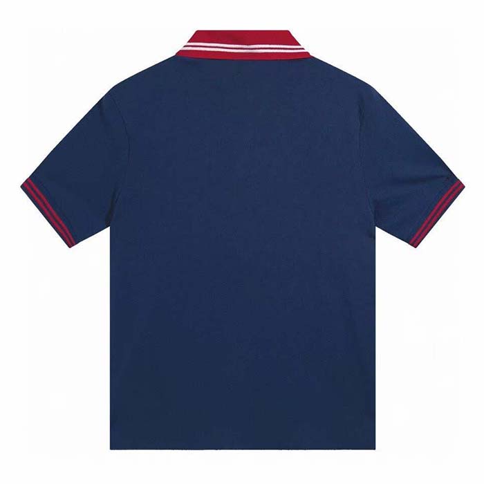 G*u*i women cotton piquet polo interlocking g side vents short sleeves