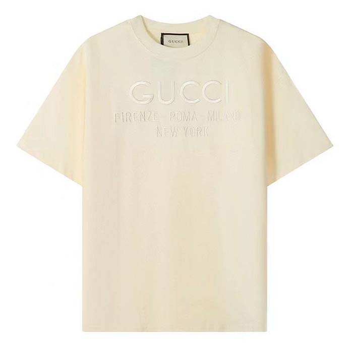 G*u*i women gg cotton jersey t-shirt crewneck short sleeves oversize fit
