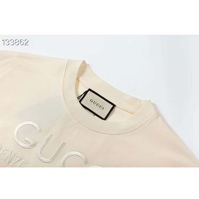 G*u*i women gg cotton jersey t-shirt crewneck short sleeves oversize fit