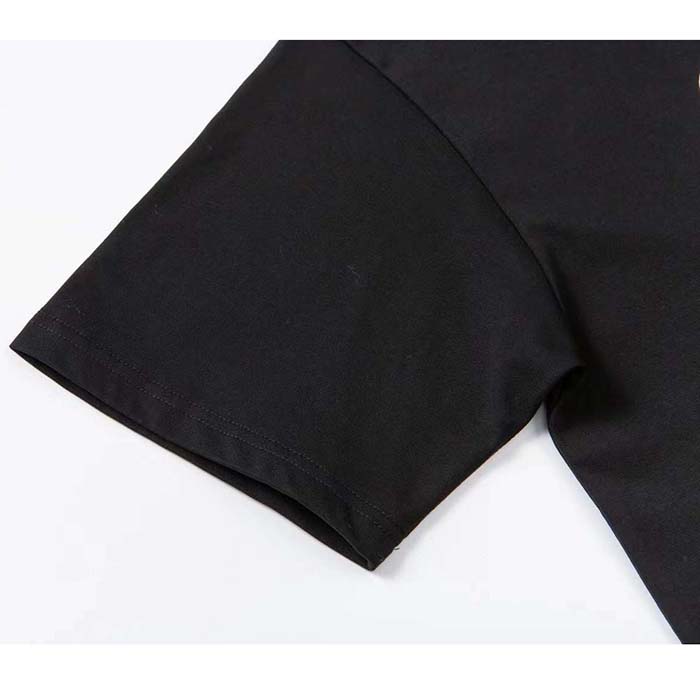 G*u*i men gg t-shirt G*u*i blade print black cotton jersey crewneck