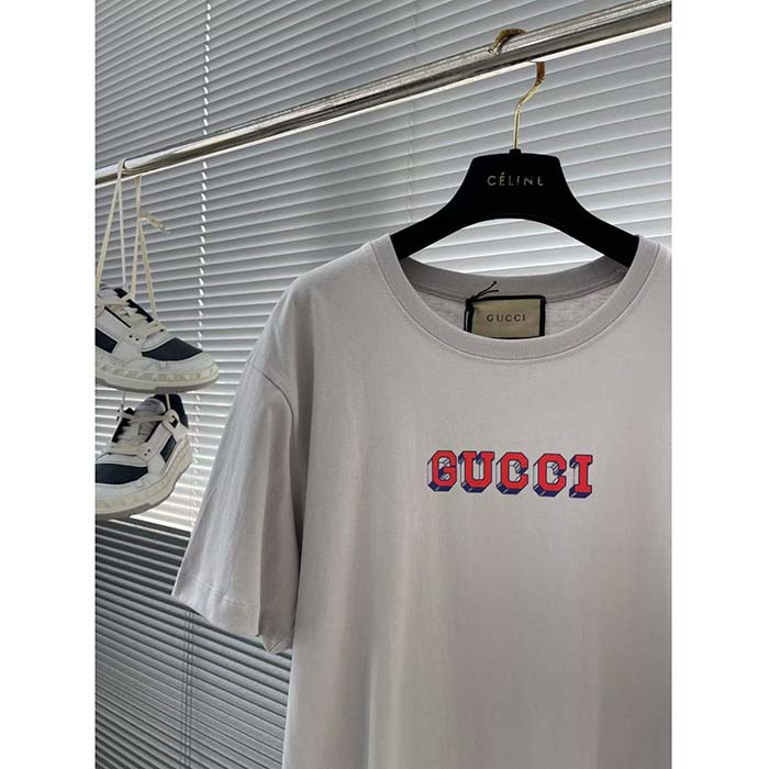 G*u*i women gg t-shirt G*u*i print crewneck short sleeves oversize fit