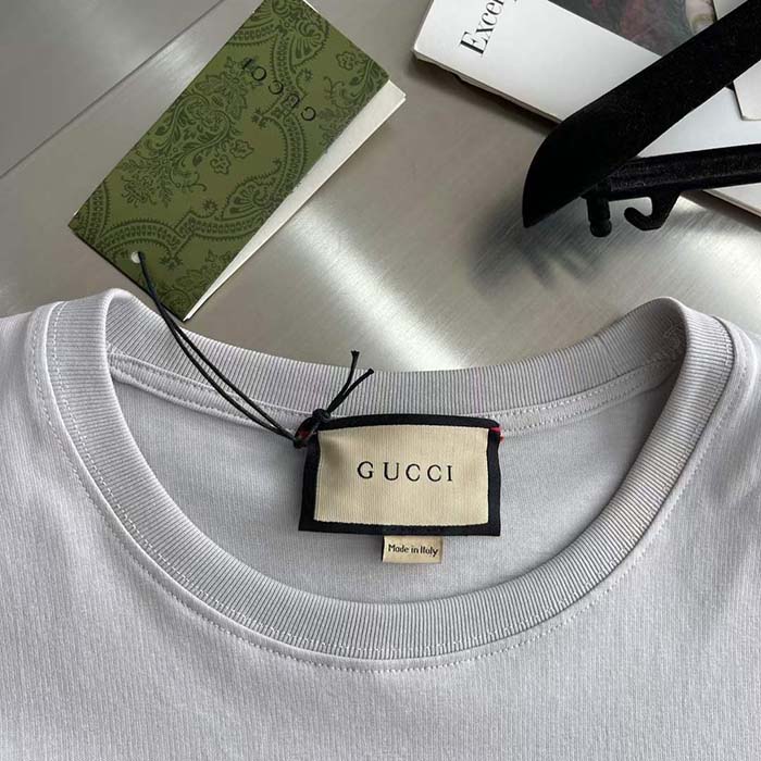 G*u*i women gg t-shirt G*u*i print crewneck short sleeves oversize fit