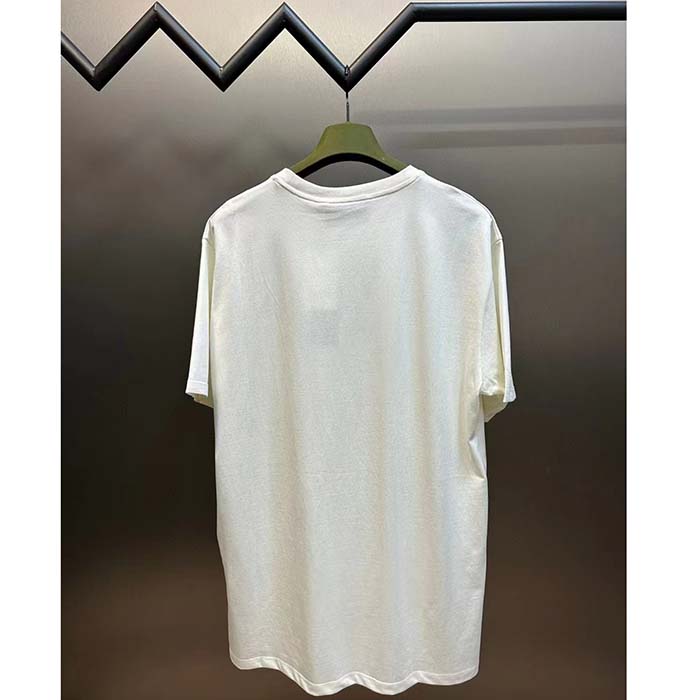 G*u*i women gg cotton jersey t-shirt print white crewneck short sleeves