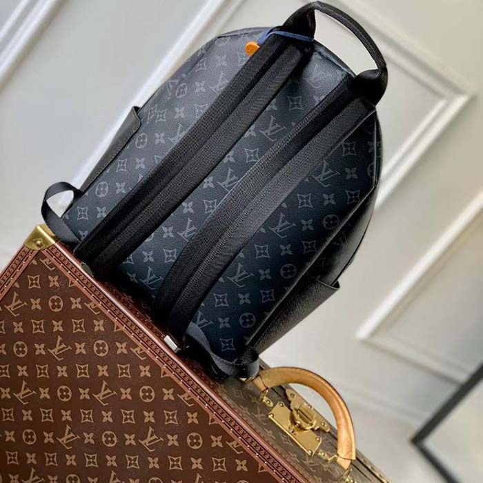 Louis Vuitton LV Unisex Discovery Backpack PM Black Taiga Cowhide Leather M30230