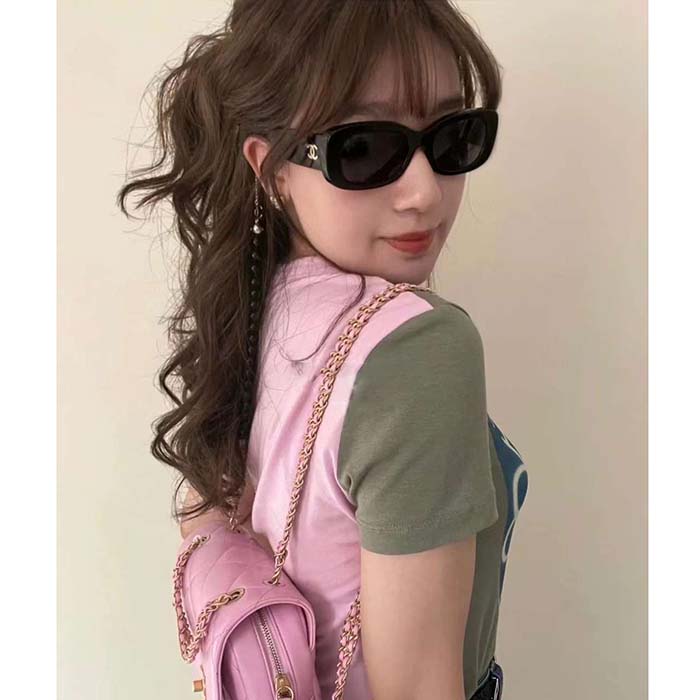 Chanel Women CC Square Sunglasses Acetate Black Ref.5487 C622/S8, A71510 X02016 S2218
