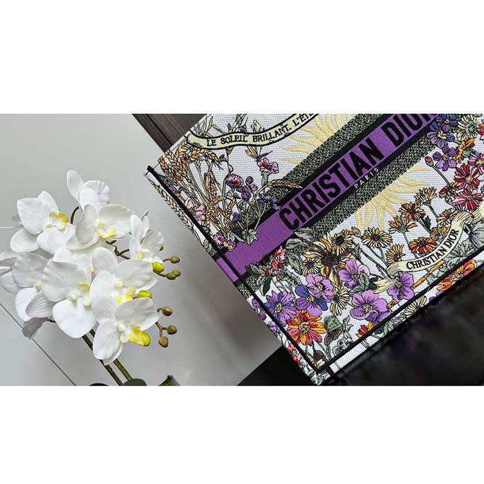 Dior CD Women CD Large Dior Book Tote Ecru Multicolor 4 Saisons Été Soleil