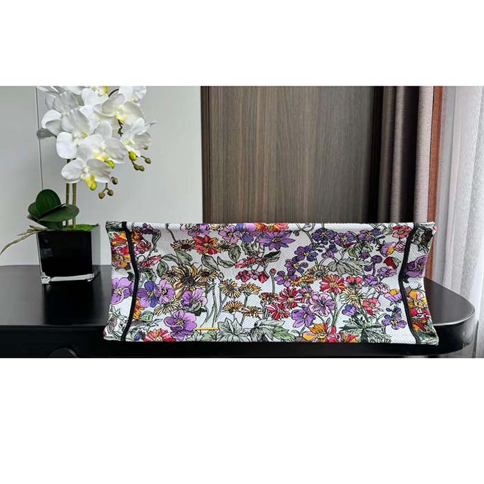 Dior CD Women CD Large Dior Book Tote Ecru Multicolor 4 Saisons Été Soleil