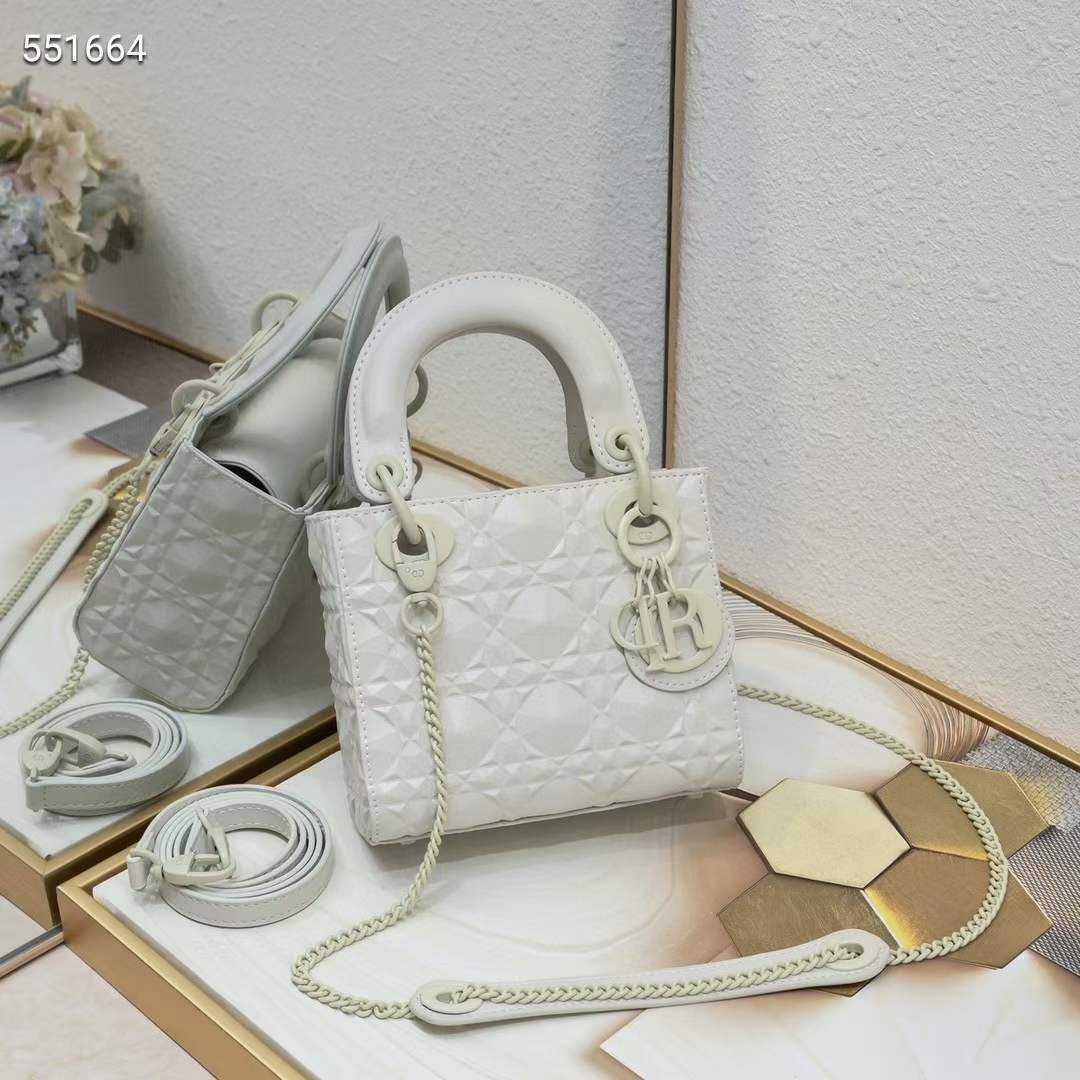 dior women cd mini lady dior bag latte cannage calfskin Di*m*nd