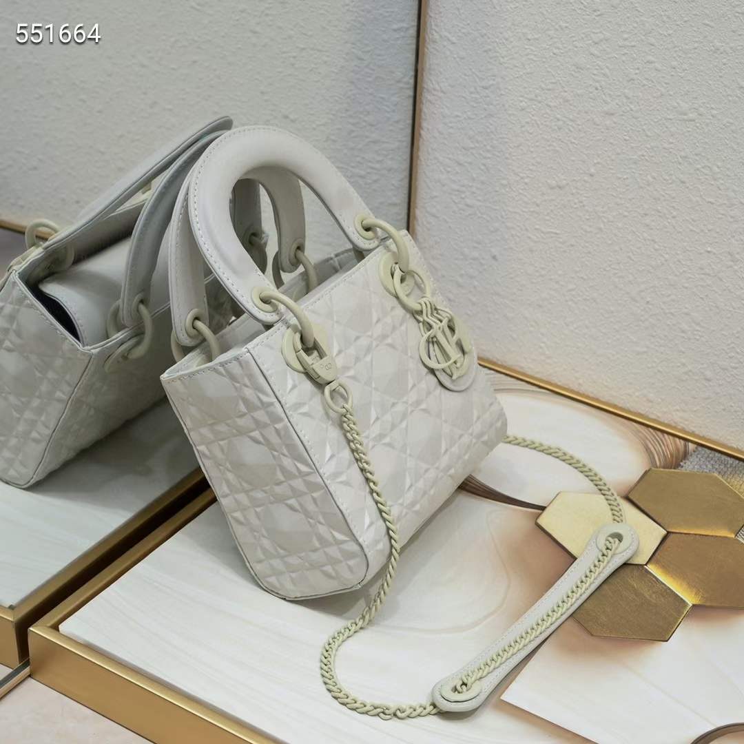 dior women cd mini lady dior bag latte cannage calfskin Di*m*nd