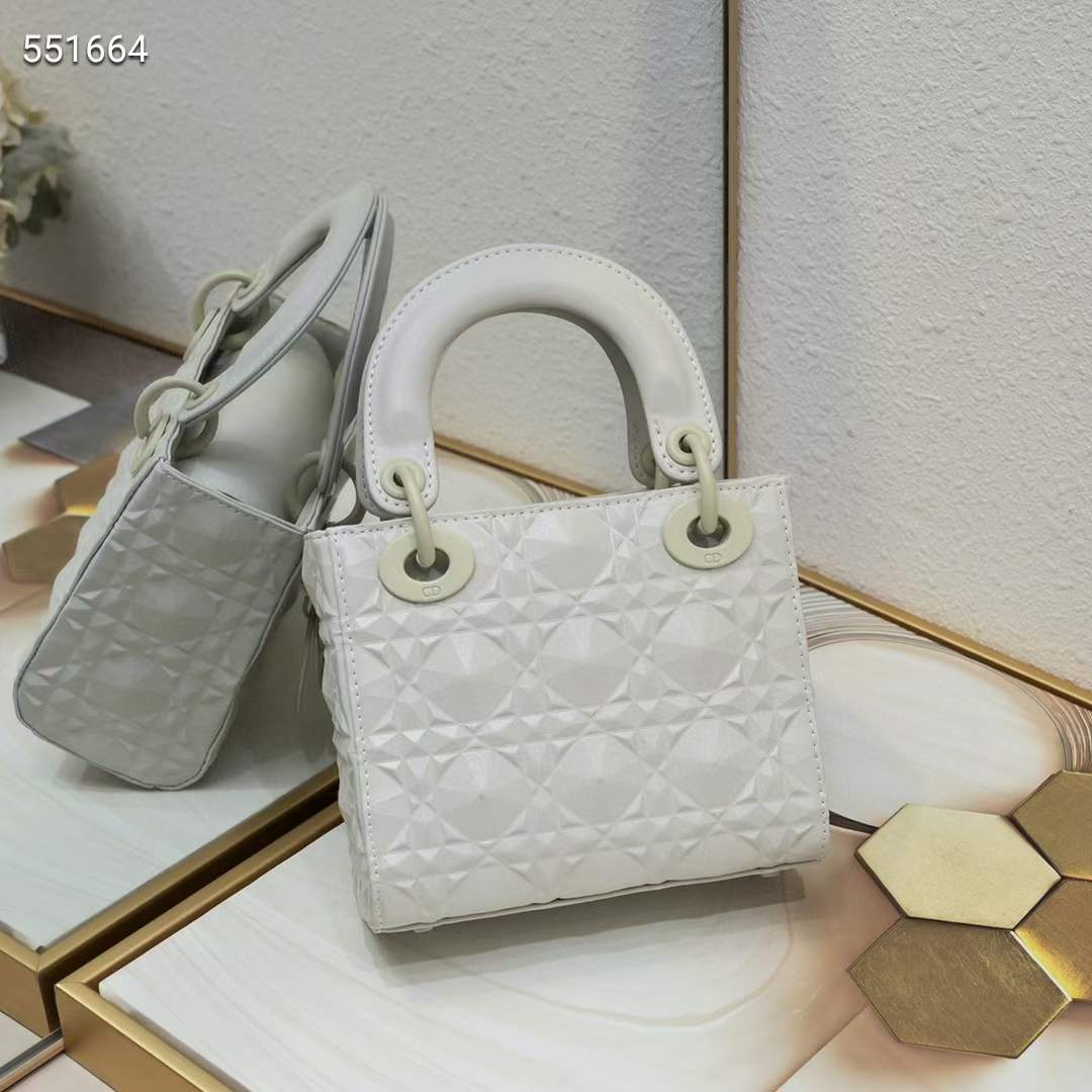 dior women cd mini lady dior bag latte cannage calfskin Di*m*nd