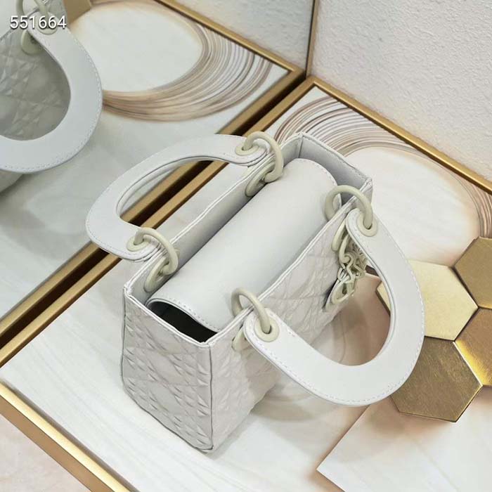 dior women cd mini lady dior bag latte cannage calfskin Di*m*nd