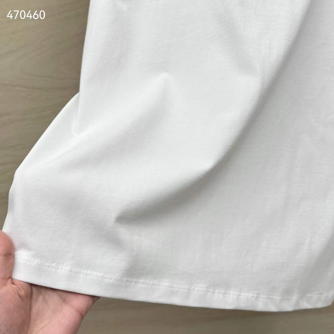 G*u*i men gg cotton jersey t-shirt print white crewneck short sleeves
