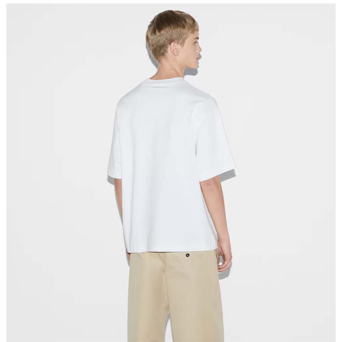 G*u*i men gg cotton jersey t-shirt print white crewneck short sleeves oversize fit