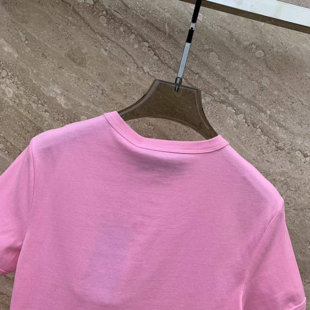 G*u*i women gg cotton jersey t-shirt sweet G*u*i kitten crewneck short sleeves