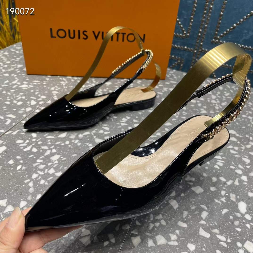 G*u*i women gg G*u*i signoria ballet flat black patent leather pointed toe