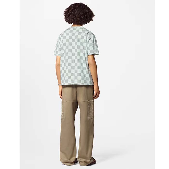 Louis Vuitton LV Men Printed Short-Sleeved Cotton T-Shirt Regular Fit 1AFR22