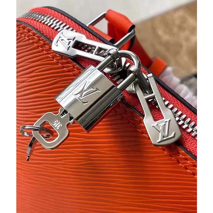 Louis Vuitton Unisex LV Alma Backpack Orange Epi Grained Cowhide Leather M25104