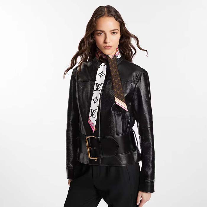 Louis Vuitton Women LV Ultimate Monogram BB Bandeau Black Allover Monogram Silk Inkjet M76676