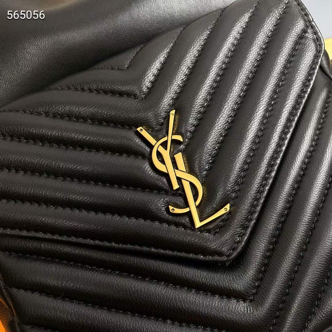 Saint Laurent YSL Women Joe Backpack Lambskin Black Leather