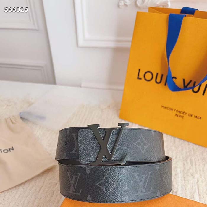 Louis Vuitton Unisex LV Initiales 40 MM Reversible Belt Monogram Canvas Calf Leather M9043U
