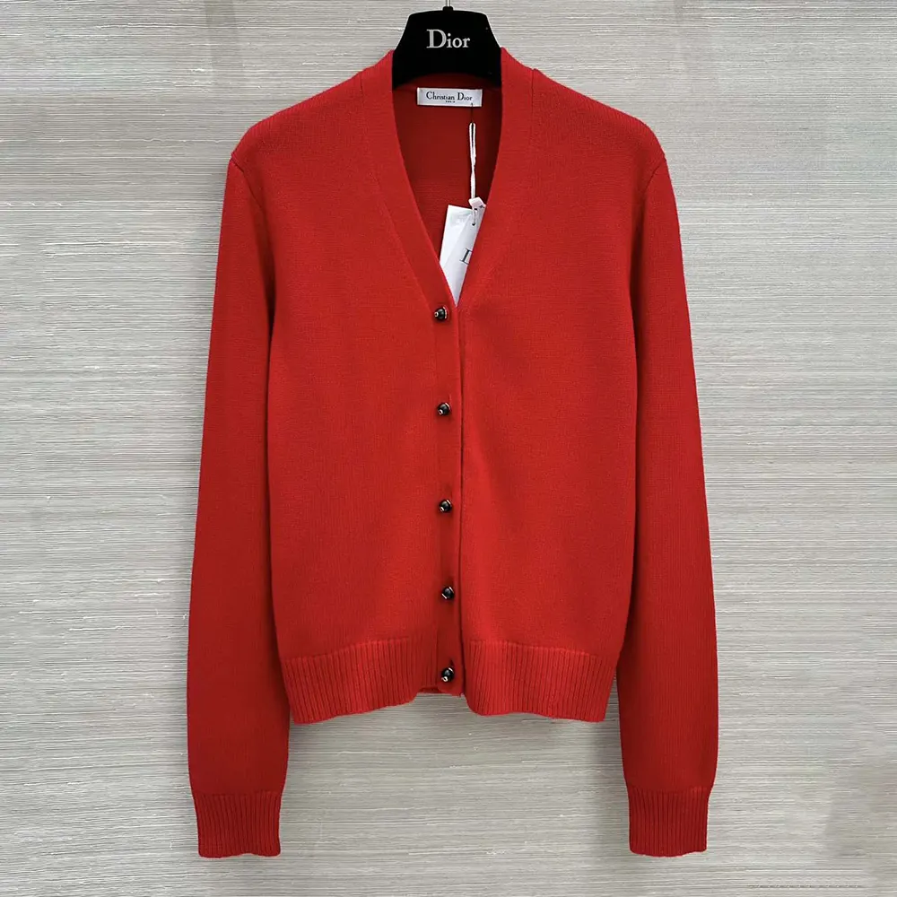 Dior Men Dioramour Twinset Red Cashmere Knit