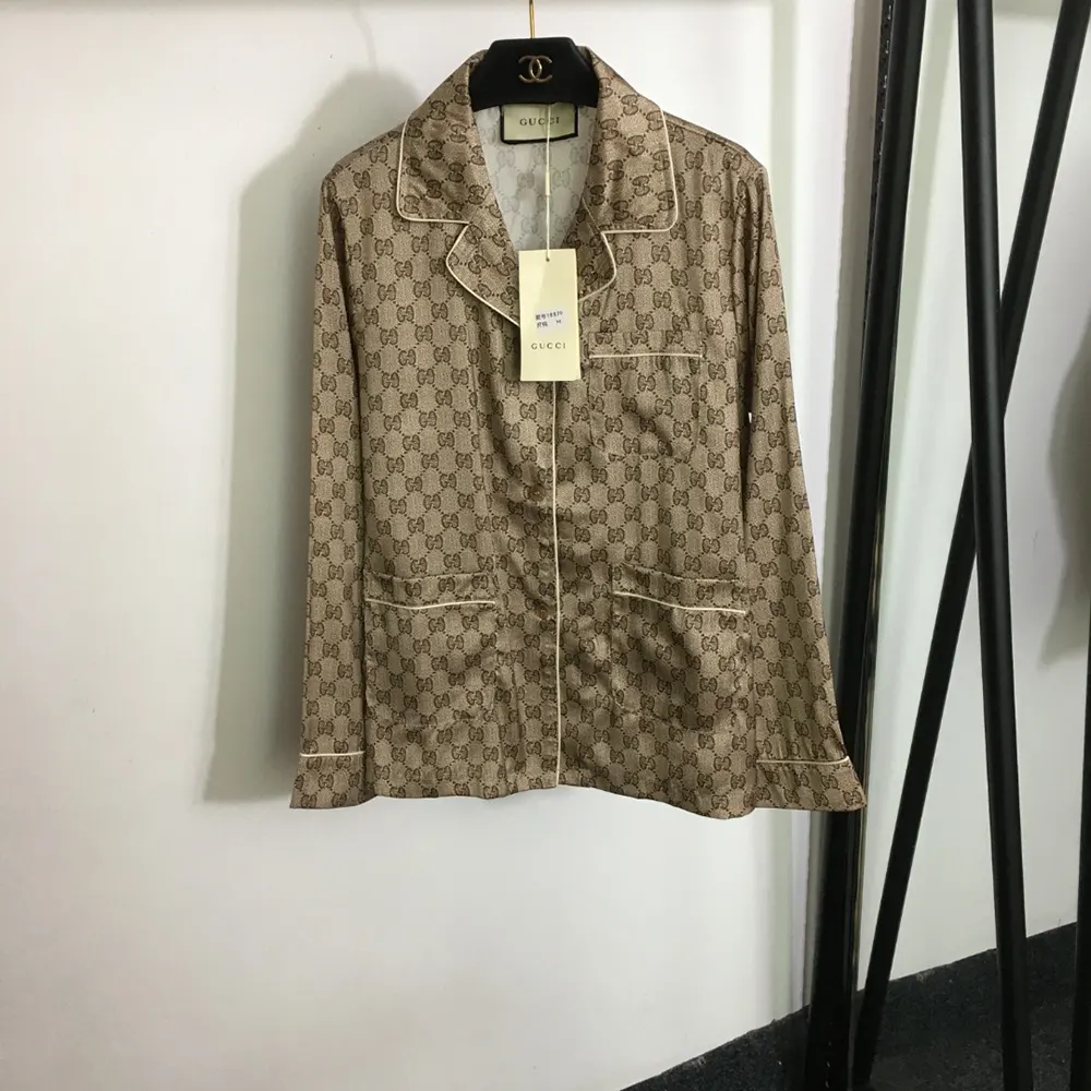 G*u*i men gg supreme print silk shirt 752917zanrp2275
