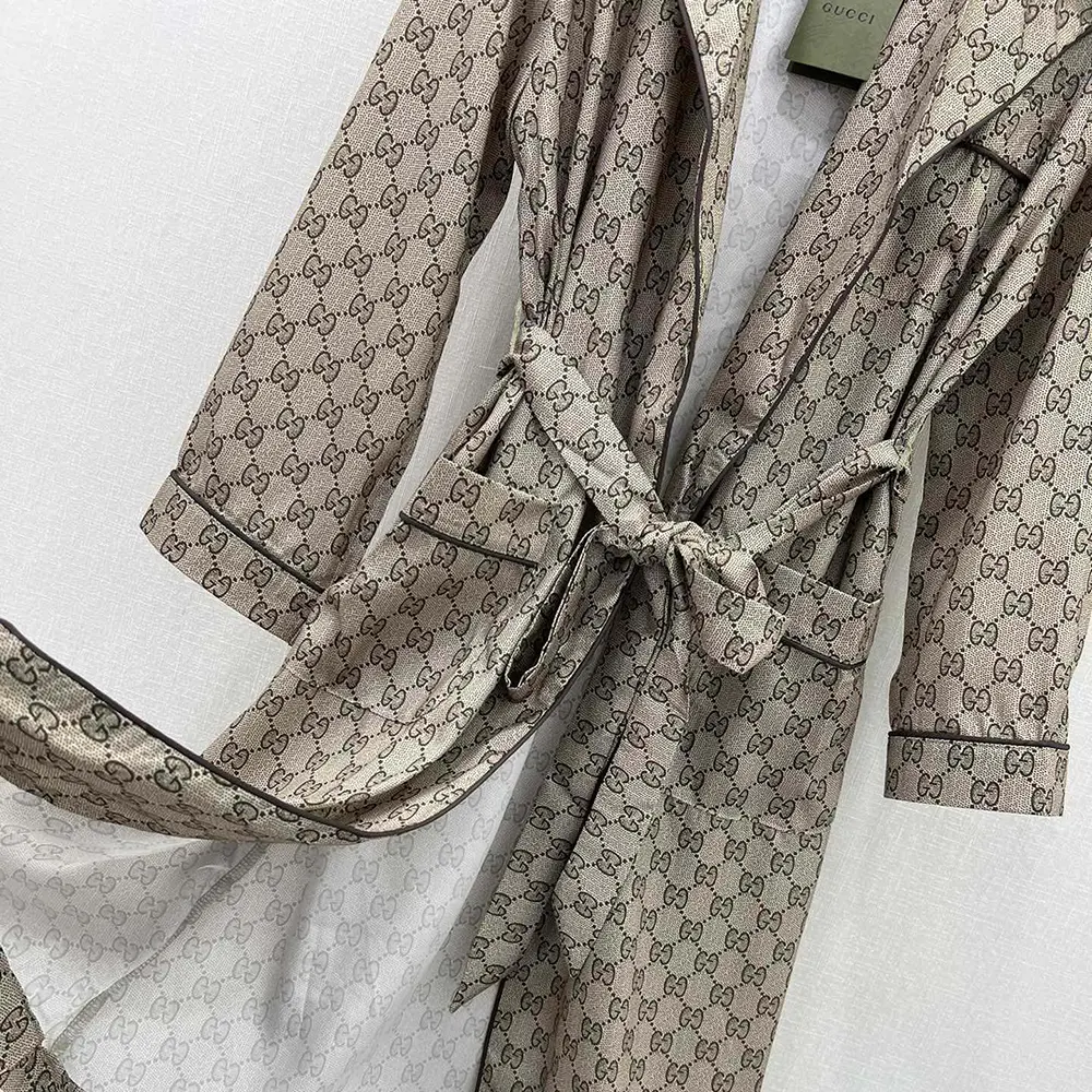 G*u*i women gg supreme print silk shirt 772399zanrp2237