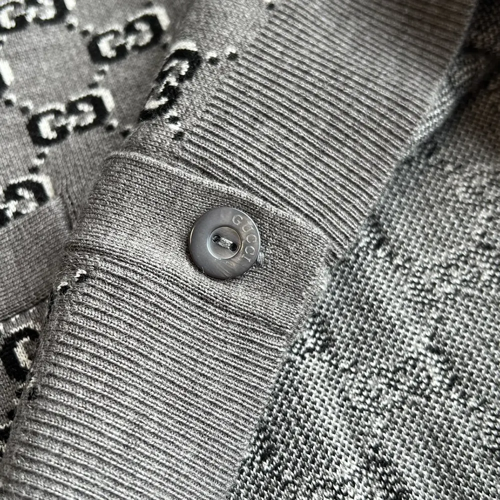 G*u*i men wool jacquard cardigan with gg shadow 798137xkd8r1136