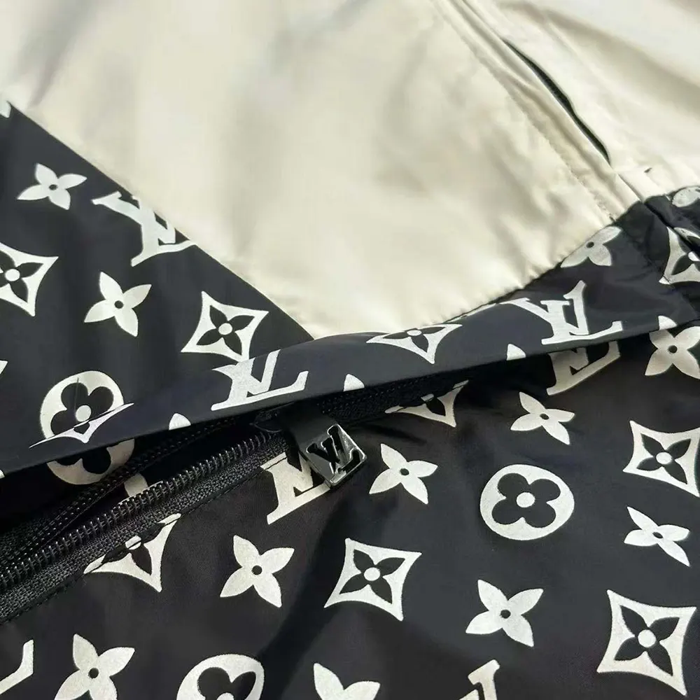 Louis Vuitton Women Monogram Printed Technical Track Top 1AFWJI